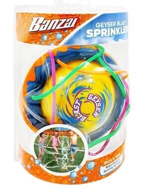 Banzai Geyser Blast Sprinkler. Water Powered Spinning Sprinkler. Never Used